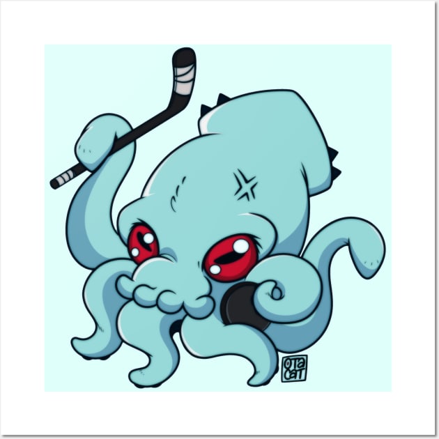 Chibi Kraken Hockey Wall Art by Otacat